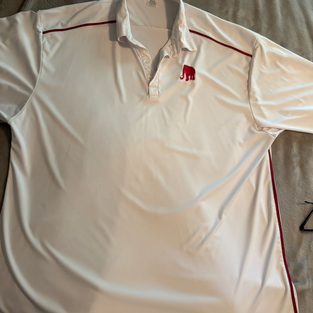 Men's White Polo Shirt Alabama Shirt